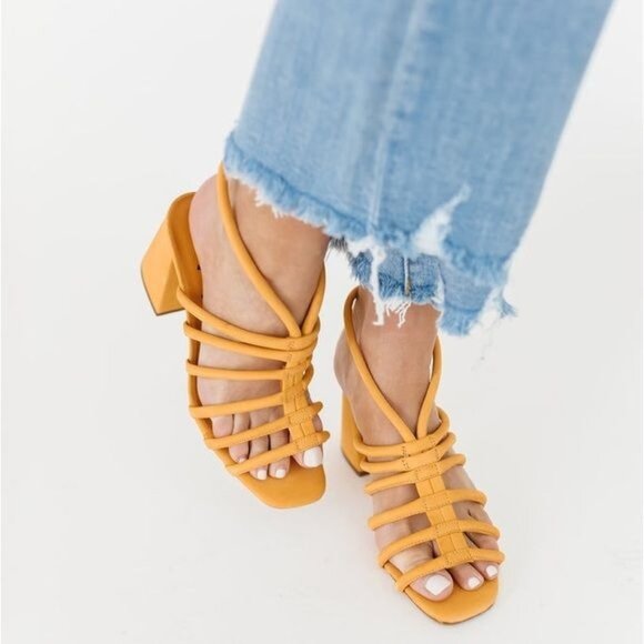 FREE PEOPLE Colette Cinched Heel Sandals EU 39/ US 9 - Picture 4 of 16